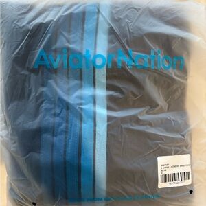 Aviator Nation Women's Sweatpant - Navy Blue with Blue Stripes